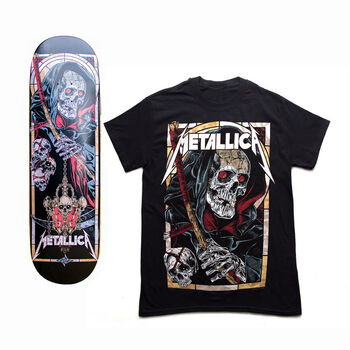 The Four Horsemen Death Reaper Skate Deck and T-Shirt Bundle, , hi-res